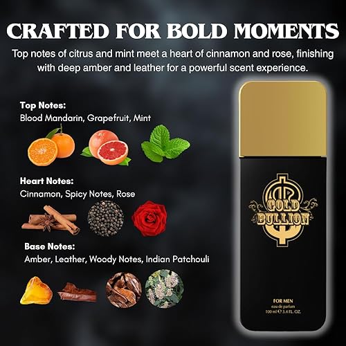 Miniatura 5 de Perfume para hombre – Inspirado en un perfume para hombre reconocido mundialmente – pomelo, menta, canela, cuero – picante, sensual, fresco,