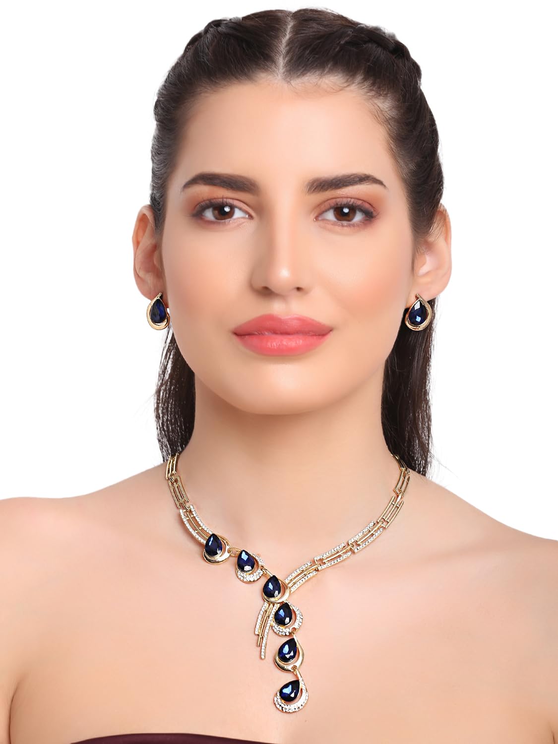 Stylish Crystal Necklace Set for Women