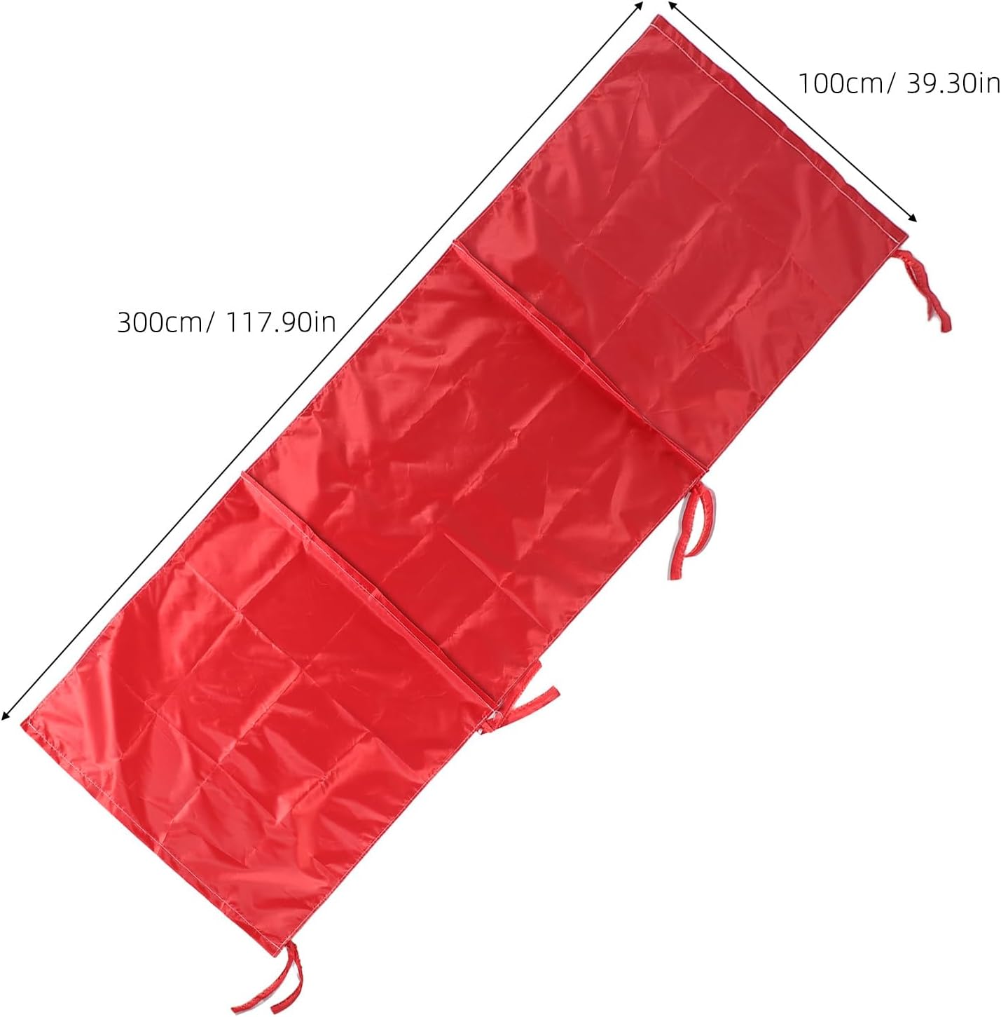 Toddmomy Waterproof Camping Tent Tarp Shelter Rain Fly, 9.8ft × 3.3ft 300D Oxford Fabric Canopy Cover for Outdoor Hiking Picnic Sunshade Use Red (Not Includes Poles)