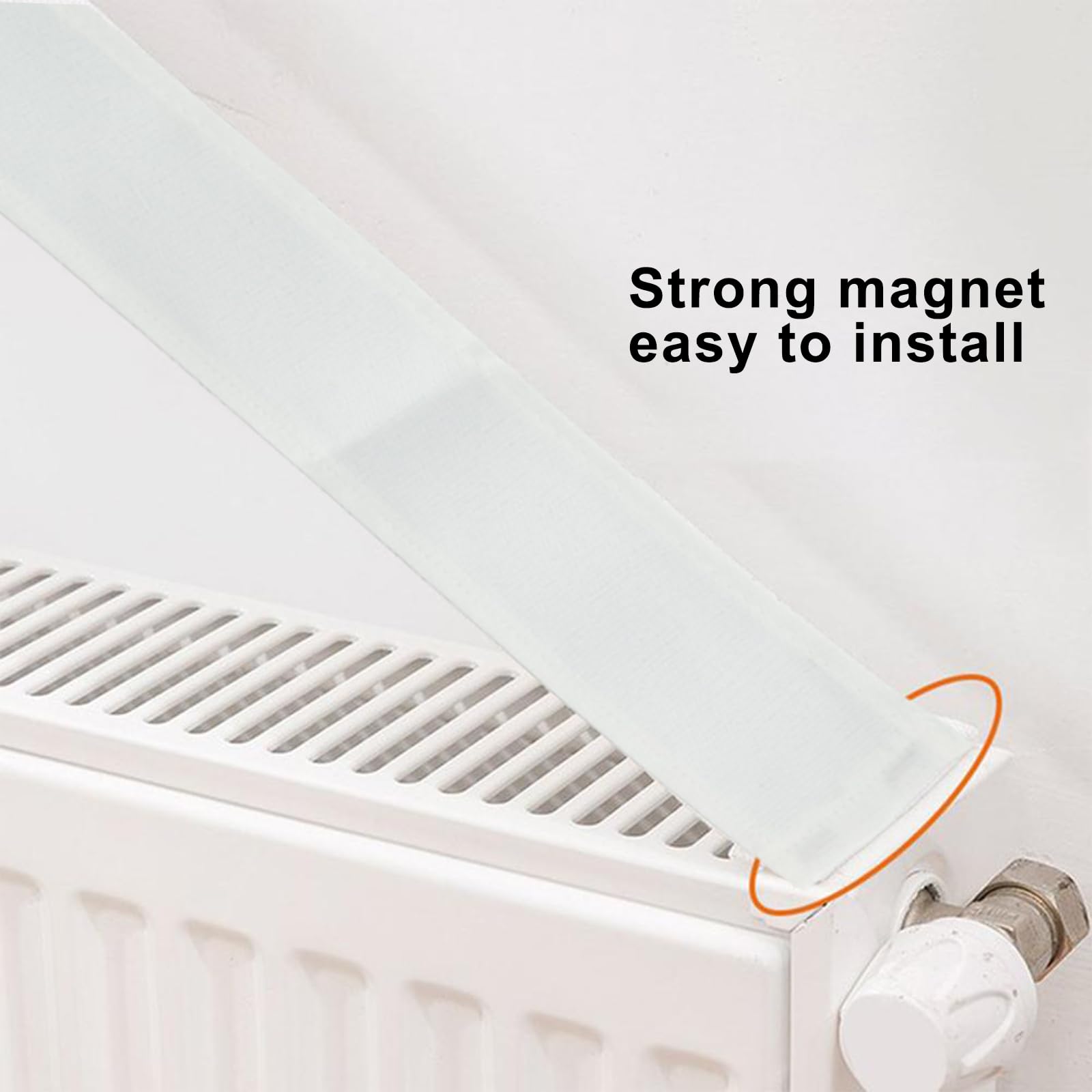 Radiator Dust Cover To Block Decorative Radiator Pad Built-in Magnet Fixed - Image 2