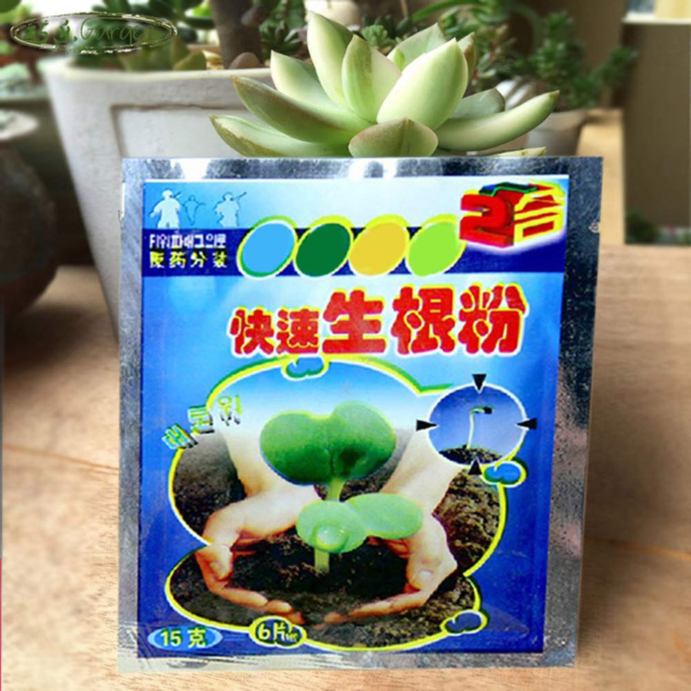 Lot de 50 sachets de poudre d'enracinement de 10 g, poudre d'enracinement pour des racines saines, aide à la germination des racines et des anthères de fleurs
