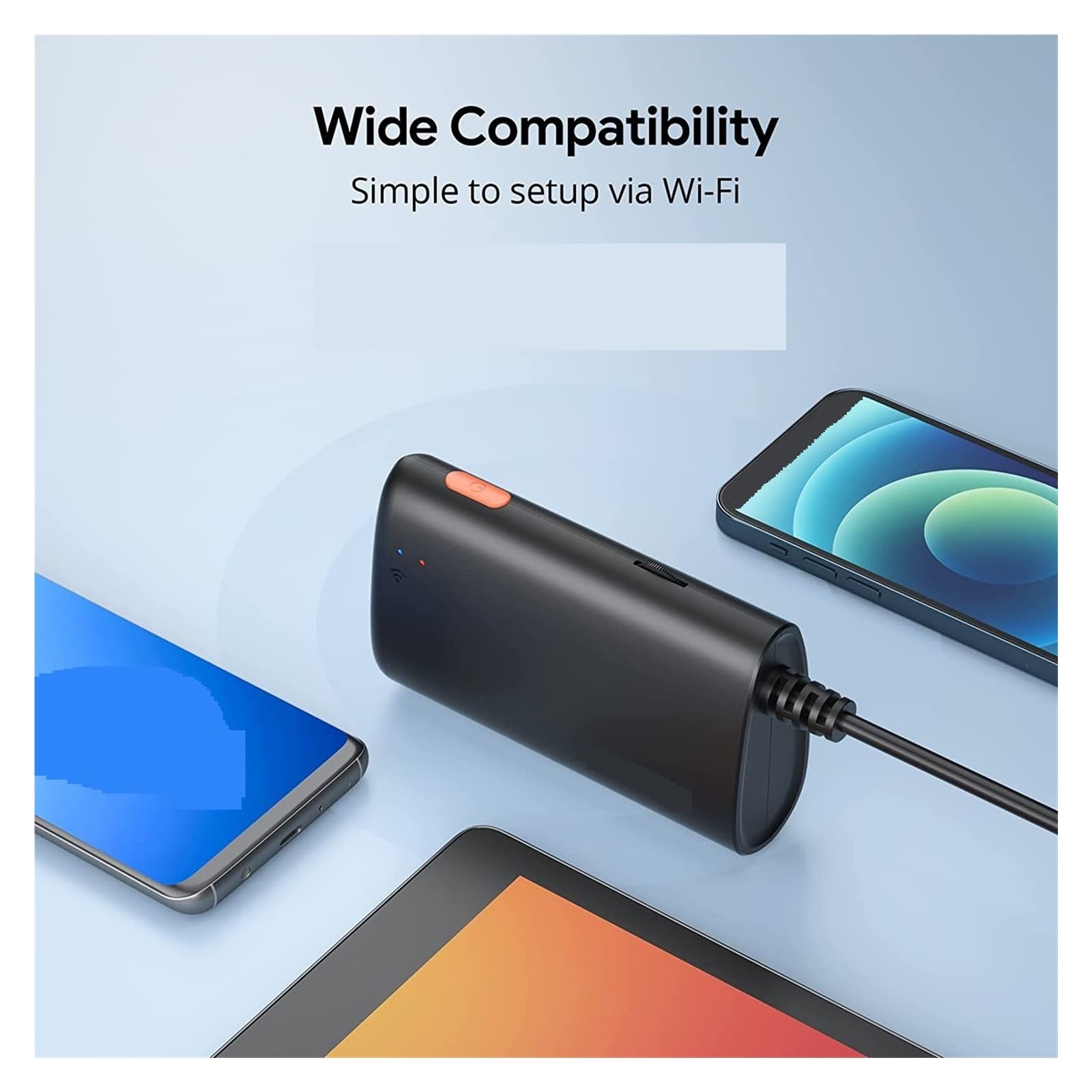 Kamera inspekcyjna endoskopu Kamera Endoskopowa HD 3,9 Mm 1080 P WiFi Endoskopowa Do Samochodów IP67 Wodoodporna Kamera Węża Do Smartfona(3.5m)