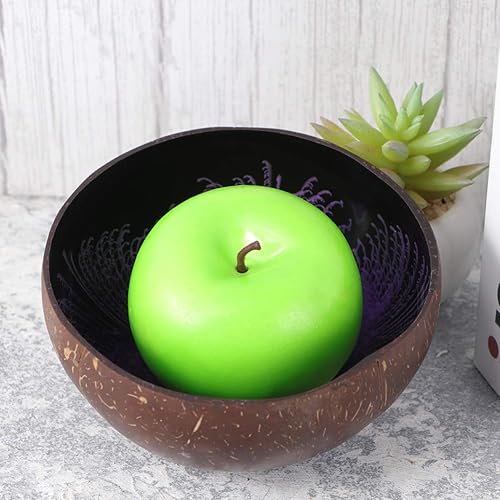 Miniatura 6 de KESYOO Cuencos de coco natural de almacenamiento de cáscara de coco cuenco decorativo de frutos secos, dulces, cuenco de servir tazones de Buda Acai