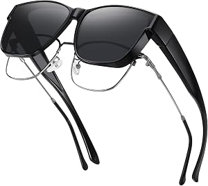 GEGURI Sun Glasses Over Glasses Women's, Fit Over Glasses Polarized Sunglasses For Women, 100% UV Protection