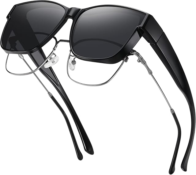 GEGURI Sun Glasses Over Glasses Women's, Fit Over Glasses Polarized Sunglasses For Women, 100% UV Protection