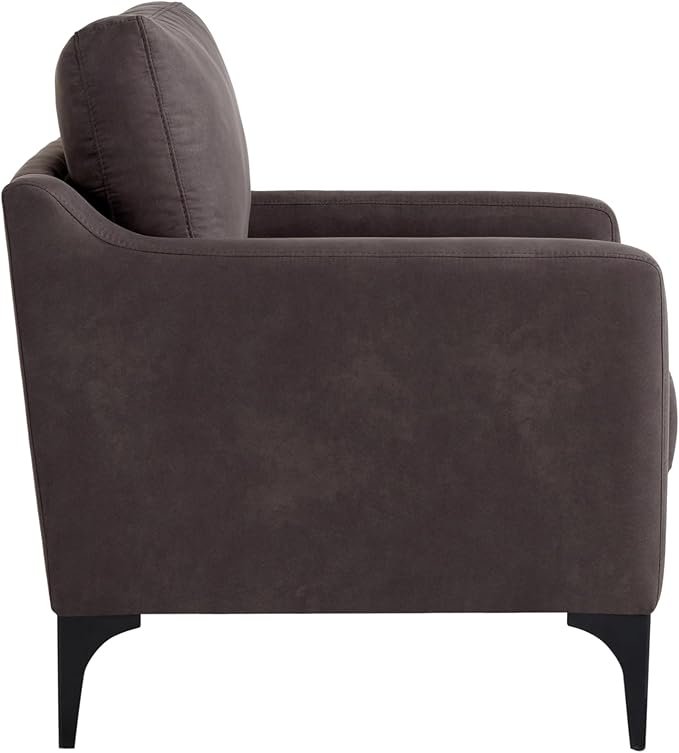 Sillón Moderno Acolchado de Poliéster Carbón miniatura 4