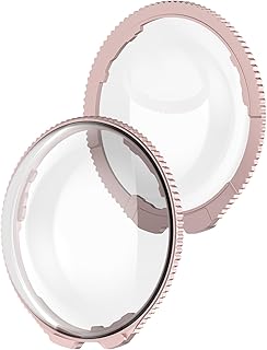 Protector de lente para Insta360 X5, cubierta óptica de vidrio templado para cámara Insta360 X5, espejo protector transparente HD con 98% de transmisión para accesorios X5 (rosa vidrio)