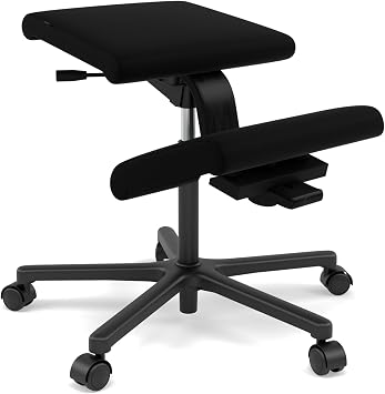 Varier Wing Ergonomic Kneeling Chair with Wheels Height-Adjustable Active Seating for Office & Home Workspaces