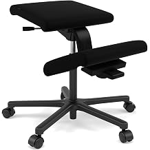 Varier Wing Ergonomic Kneeling Chair with Wheels Height-Adjustable Active Seating for Office & Home Workspaces