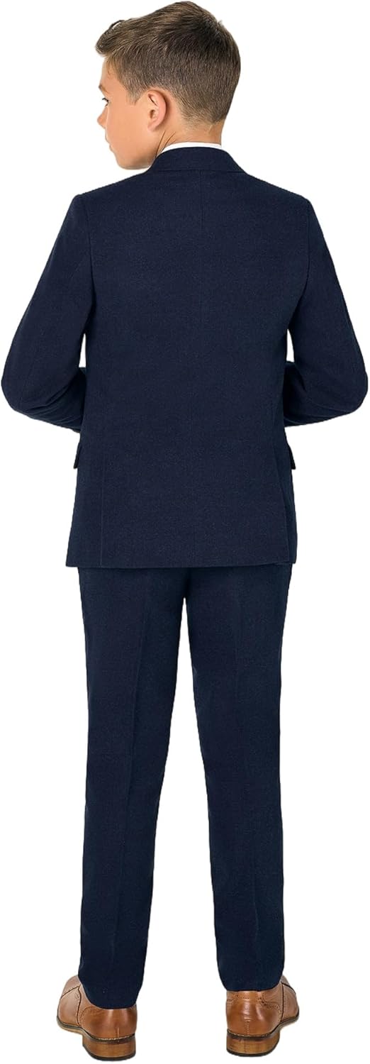 Boys Suit Formal 3 Piece Suits for Boy Slim Fit Wedding Outfit Blazer Double Breasted Vest Pants Tie Set - Image 3
