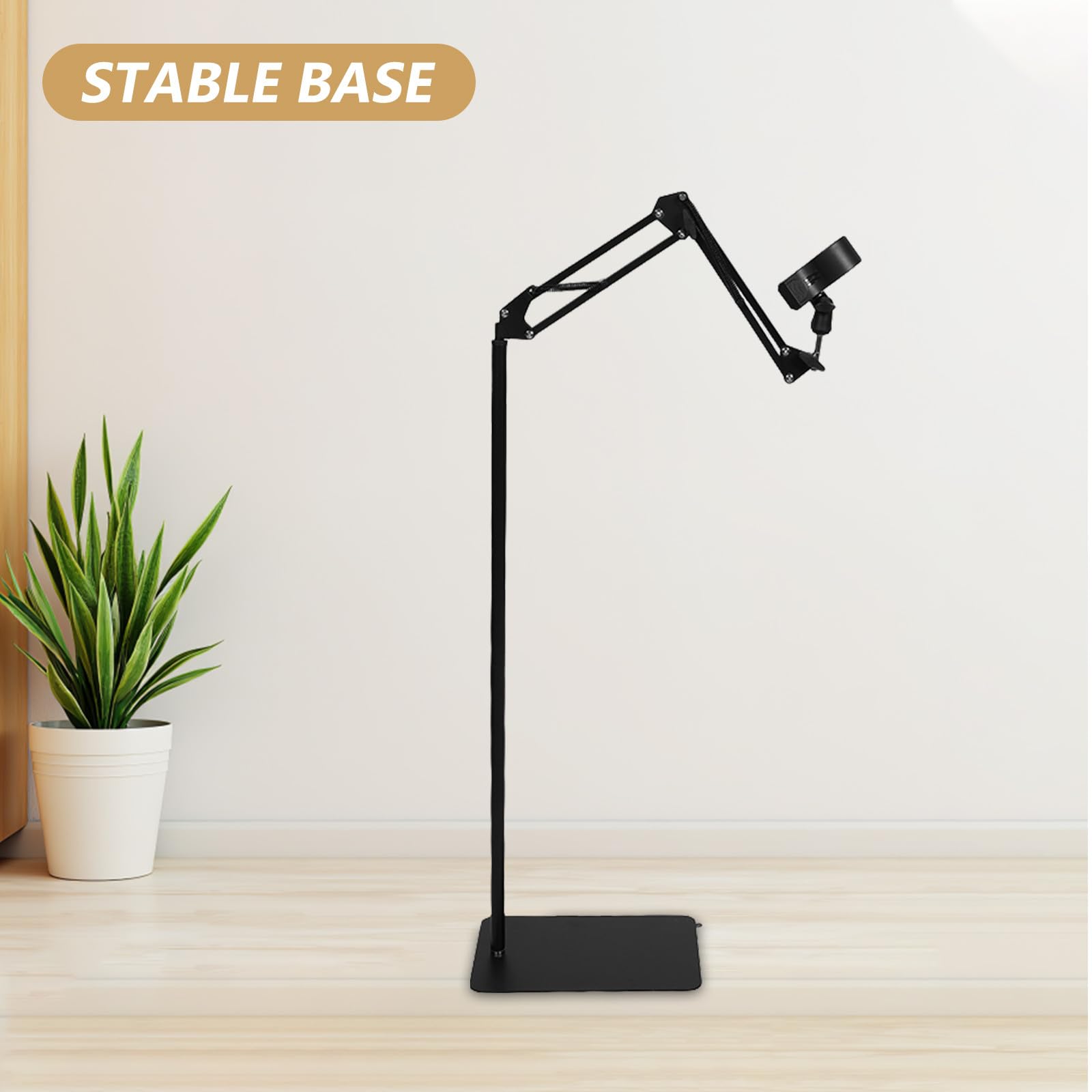 Ipetboom Soporte para Secador de Pelo Abrazadera Ajustable Soporte Manos Libres para Baño Salón Dormitorio Material y Resistente