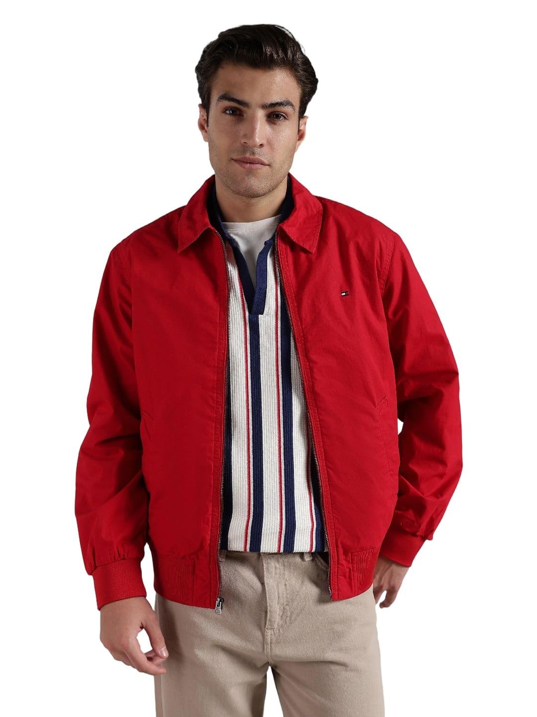 tommy hilfiger Solid regular fit cotton jacket-picture-21