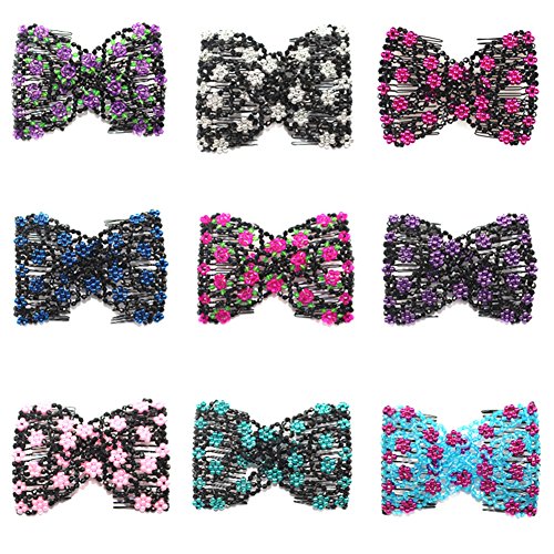 Ruihfas Fashion Magic Easy Combs Double Stretching Combs, Thick And Thin Hair, Hair Accessory For Popular Hairstyles, Pack Of 6 #TOP1