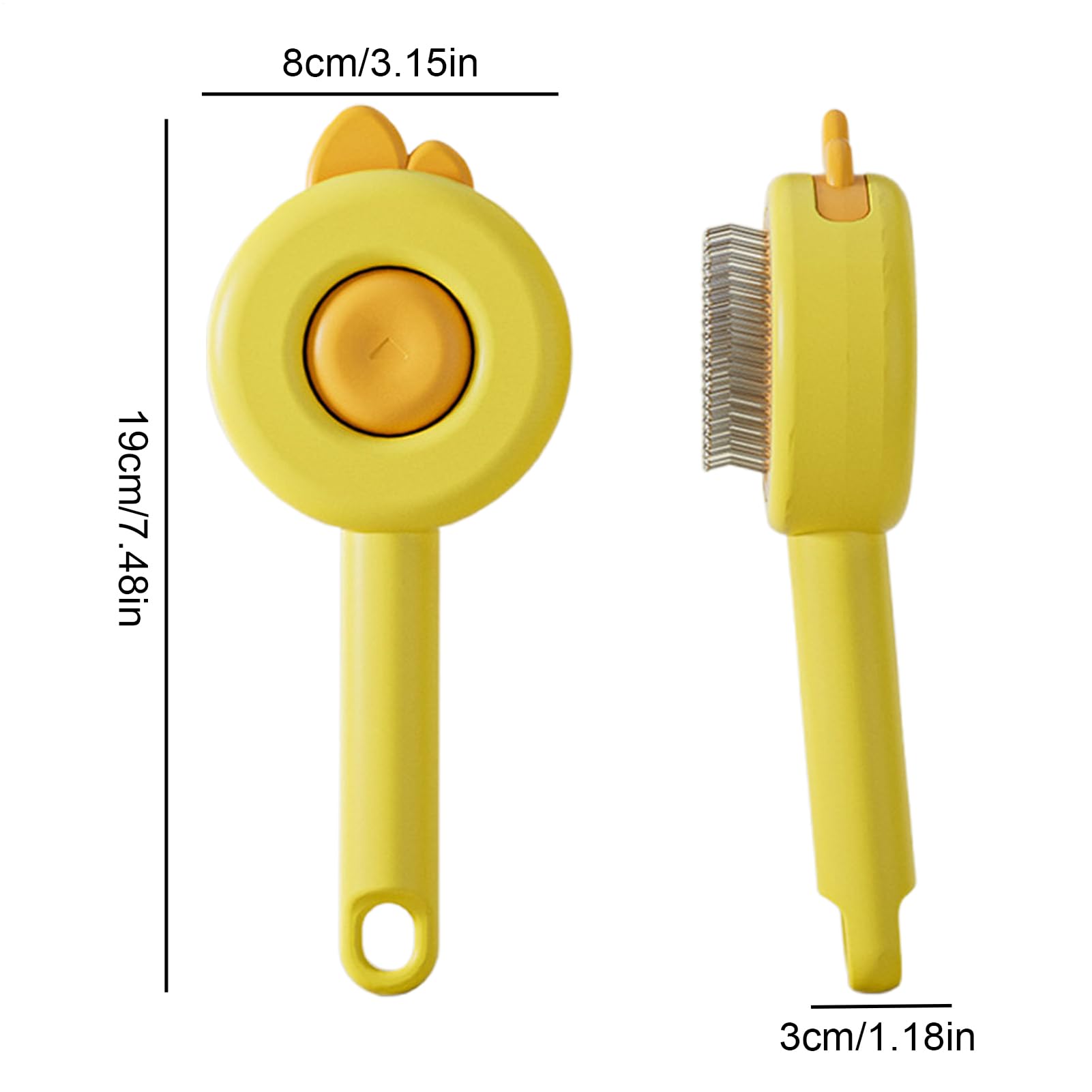 Hundebürste Slicker Brush,Ergonomisch mit Auslösetaste | Tragbarer | Massagekamm Für Hunde,Für Und Kurzhaarige Katzen Hunde Baden Pflege Massage