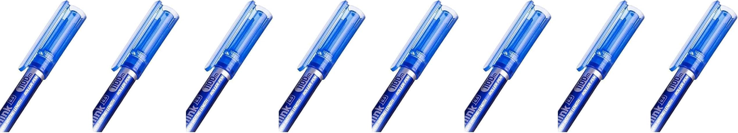 Deli Roller Pen .5mm Black, 12 Pcs (EQ300-BL)