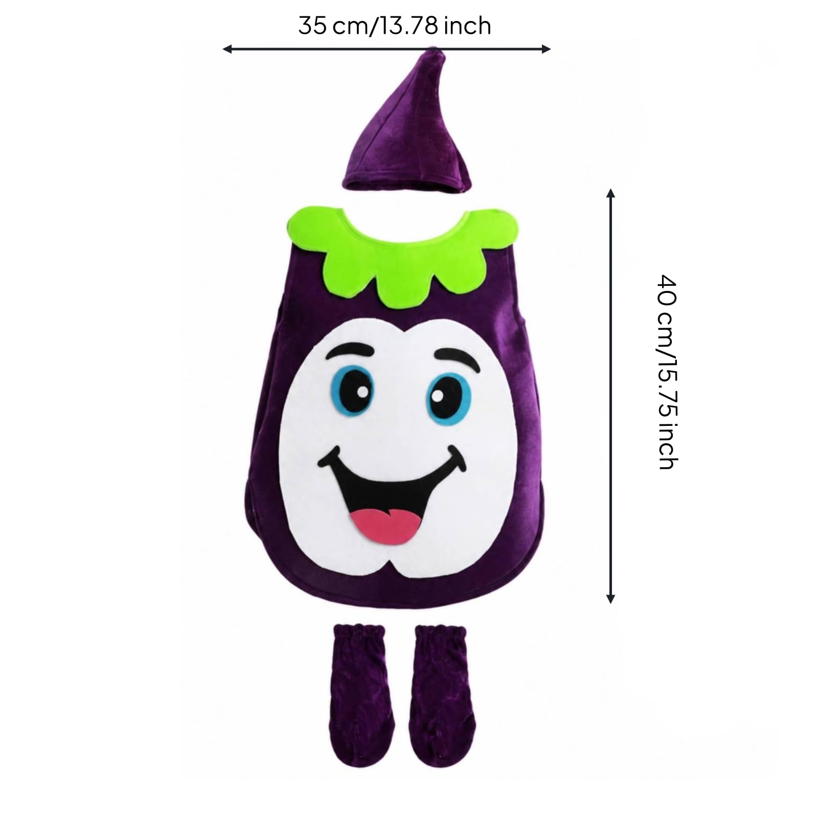 Costume da Frutta | Originale, Costume da Frutta con Cappello, Ampio, per Spettacoli Teatrali