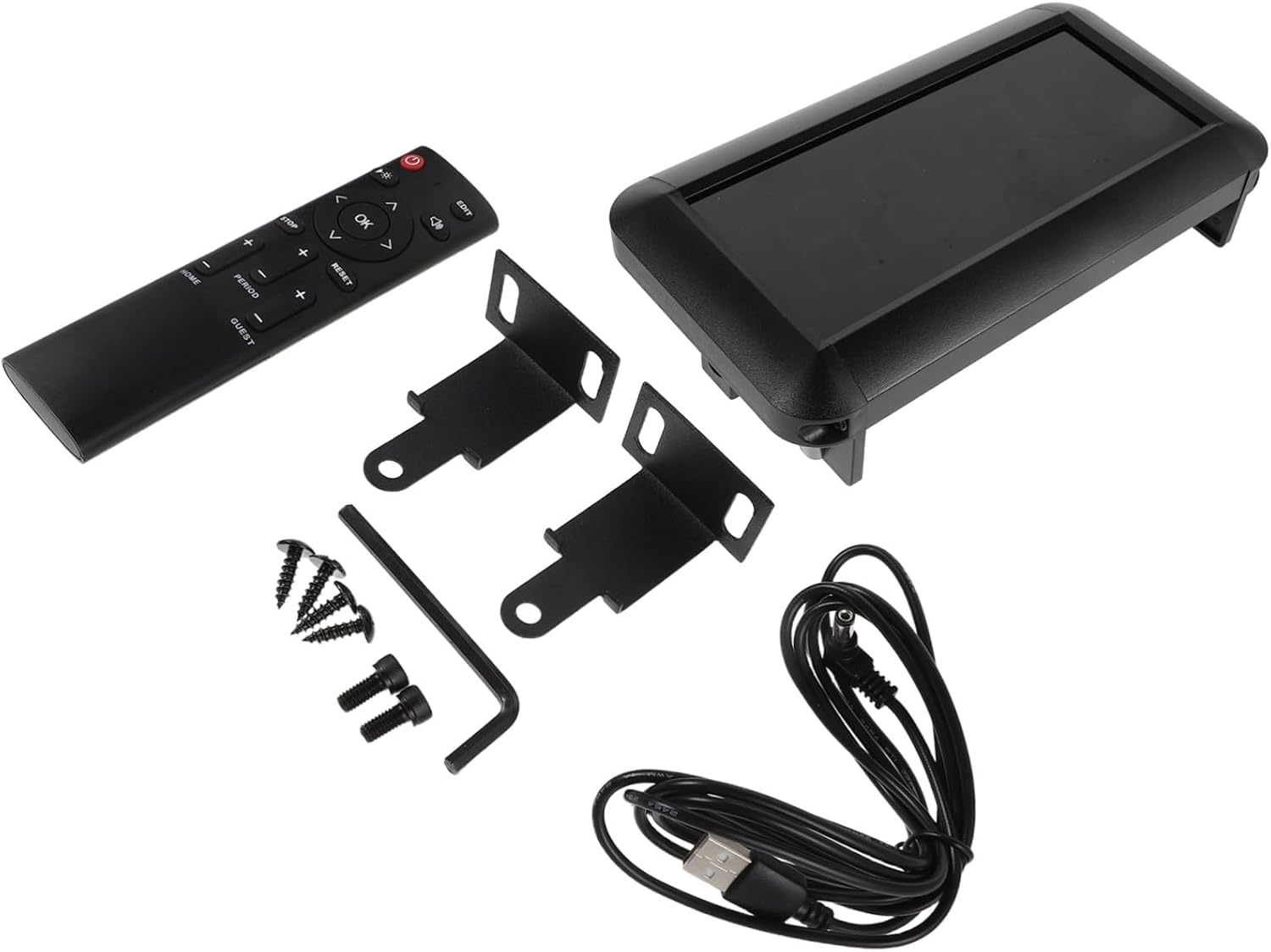 BESPORTBLE Portable Digital Scoreboard with Remote Controller, Aluminum Alloy Frame, LED Display, USB Power Input, Wide Viewing Angle, Lightweight Metal Structure, for Basketball and Corn