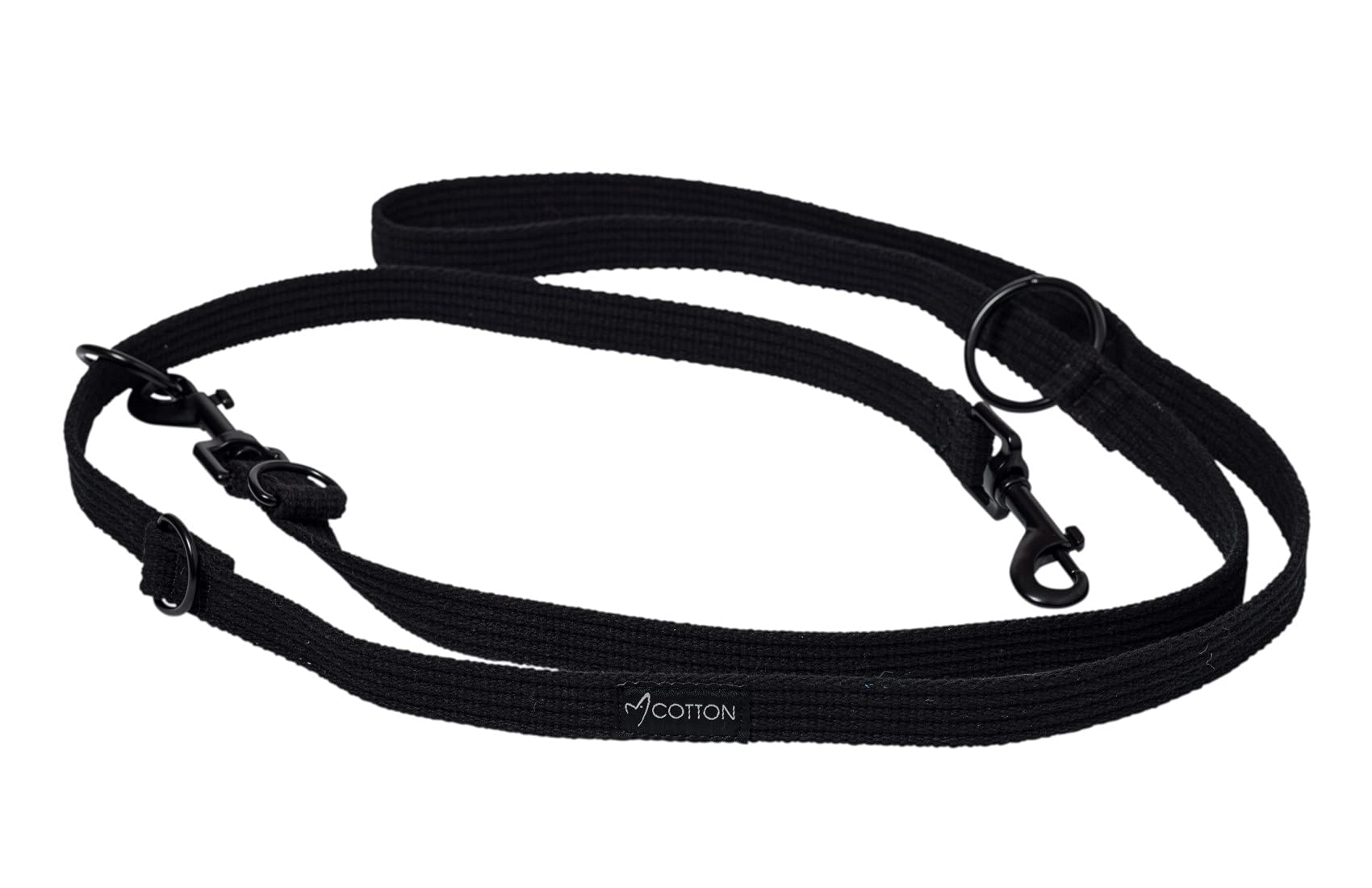Gorpets Gor Cotton Dog Training Lead Medium Black 200 cm x 2 cm
