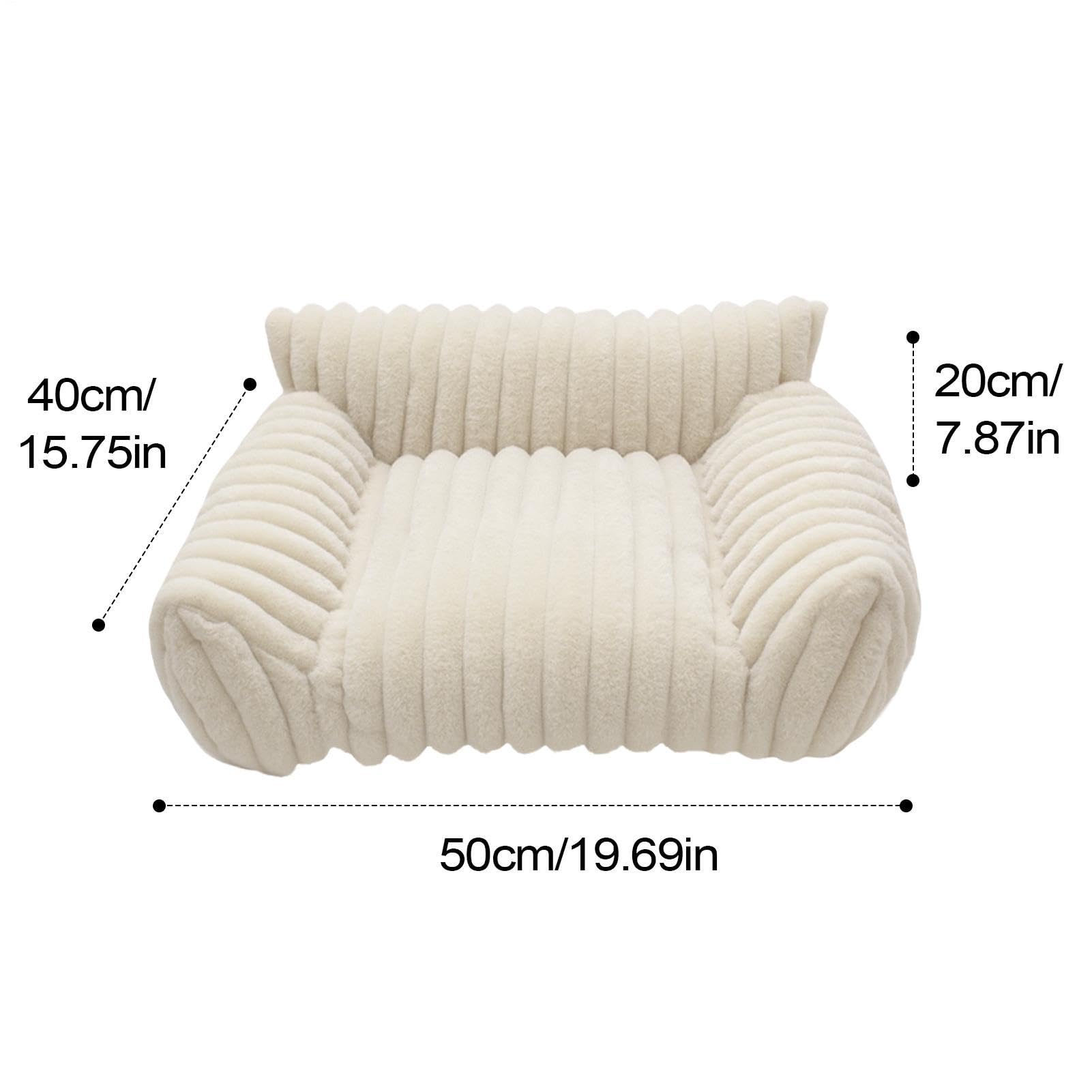Sofá Cama De Felpa Para Mascotas: Sofá Acolchado Suave Para Gatos, Muebles De Descanso Para Animales Resistentes A Las Mordeduras, Para Dormir Cómodo Y Antideslizante | Para Dormitorio, Sala De E