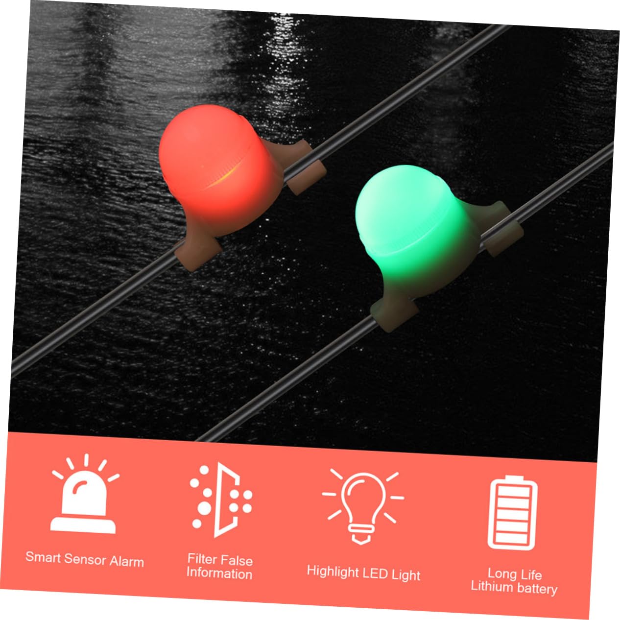 Mikikit 3 Set Di Lampade Da Pesca A Led Pratiche Lampade Da Notte Per Esterni A Induzione Dimensioni Compatte Peso Leggero Per Luci Da Pesca Allaperto 4 Pezzi * 3