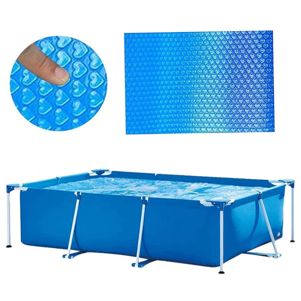 FAXIOAWA Solar-Abdeckung für Schwimmbäder, faltbar, staubdicht, UV-beständig, Wärmeschutzfolie für Schwimmbäder, Teile 260 x 160 cm