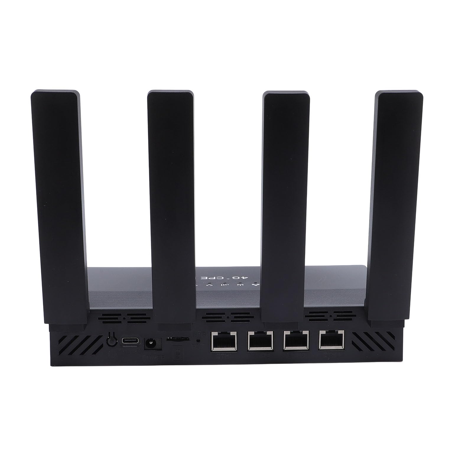 Router CPE 4G LTE, Modem Wireless WiFi6 Hotspot 300Mbps con 4 Antenne Ad Alto Guadagno e Slot per Scheda SIM, per Uso Domestico e Lavorativo (Spina europea)