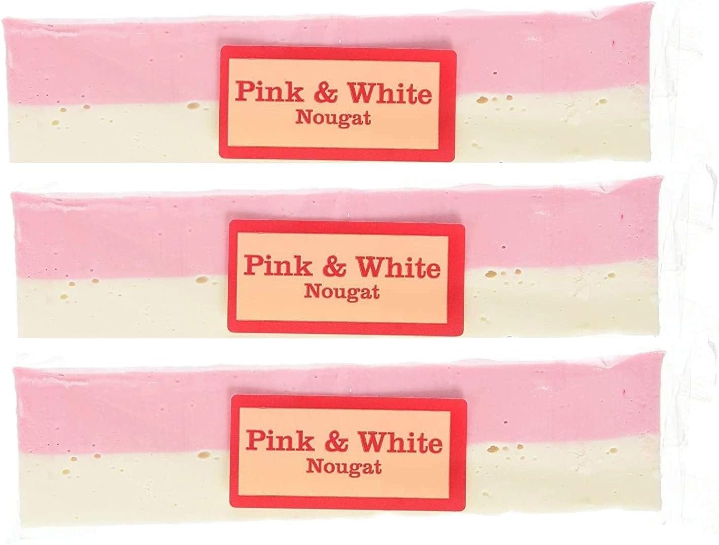 Pink and White Nougat 3 x 150G Bars by RNR
