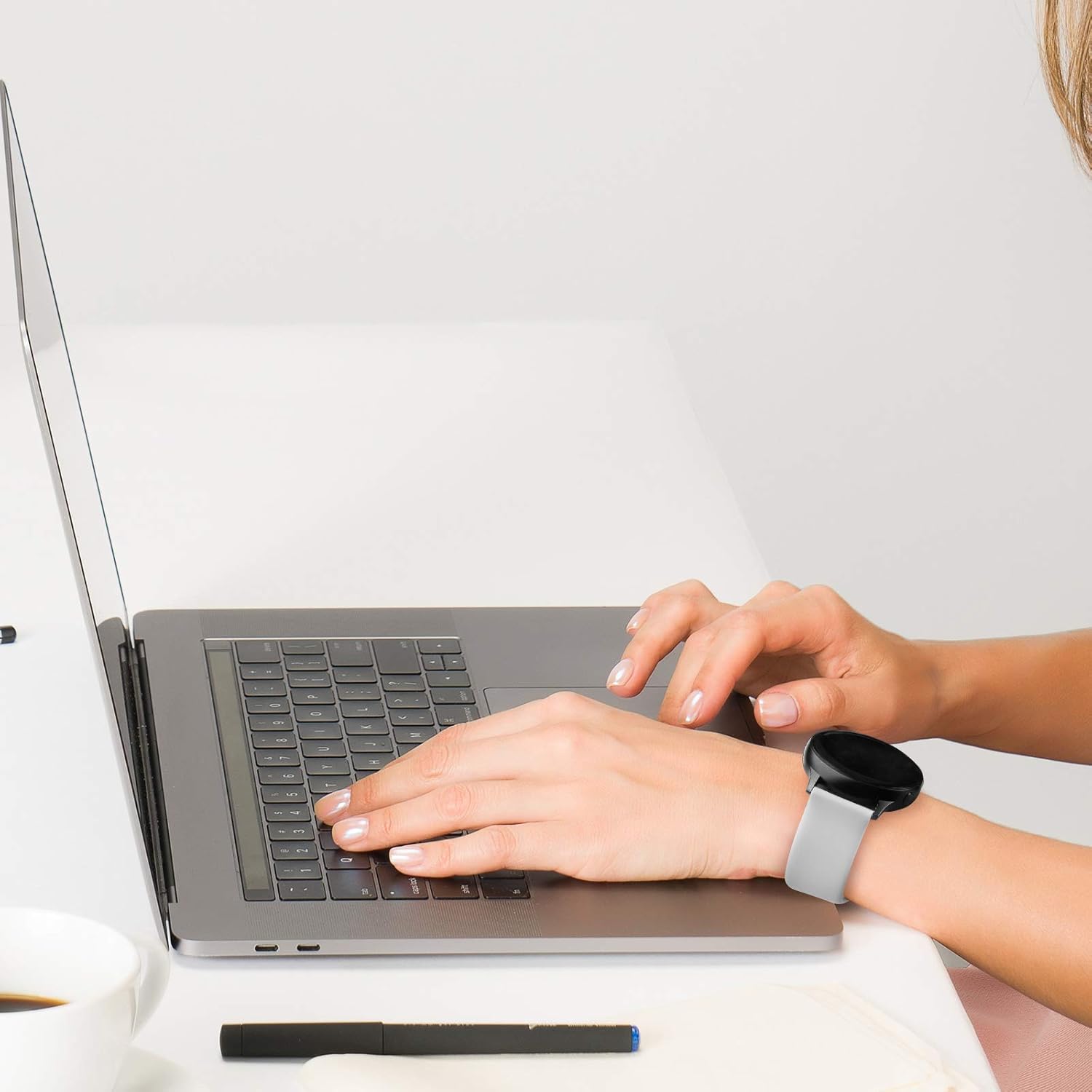 Miniatura 7 de Paquete de 4 correas para Samsung Galaxy Watch 4 de 1.575 pulgadas, 1.732 pulgadas, Galaxy Watch 4 Classic de 1.654 pulgadas, 1.732 pulgadas, para