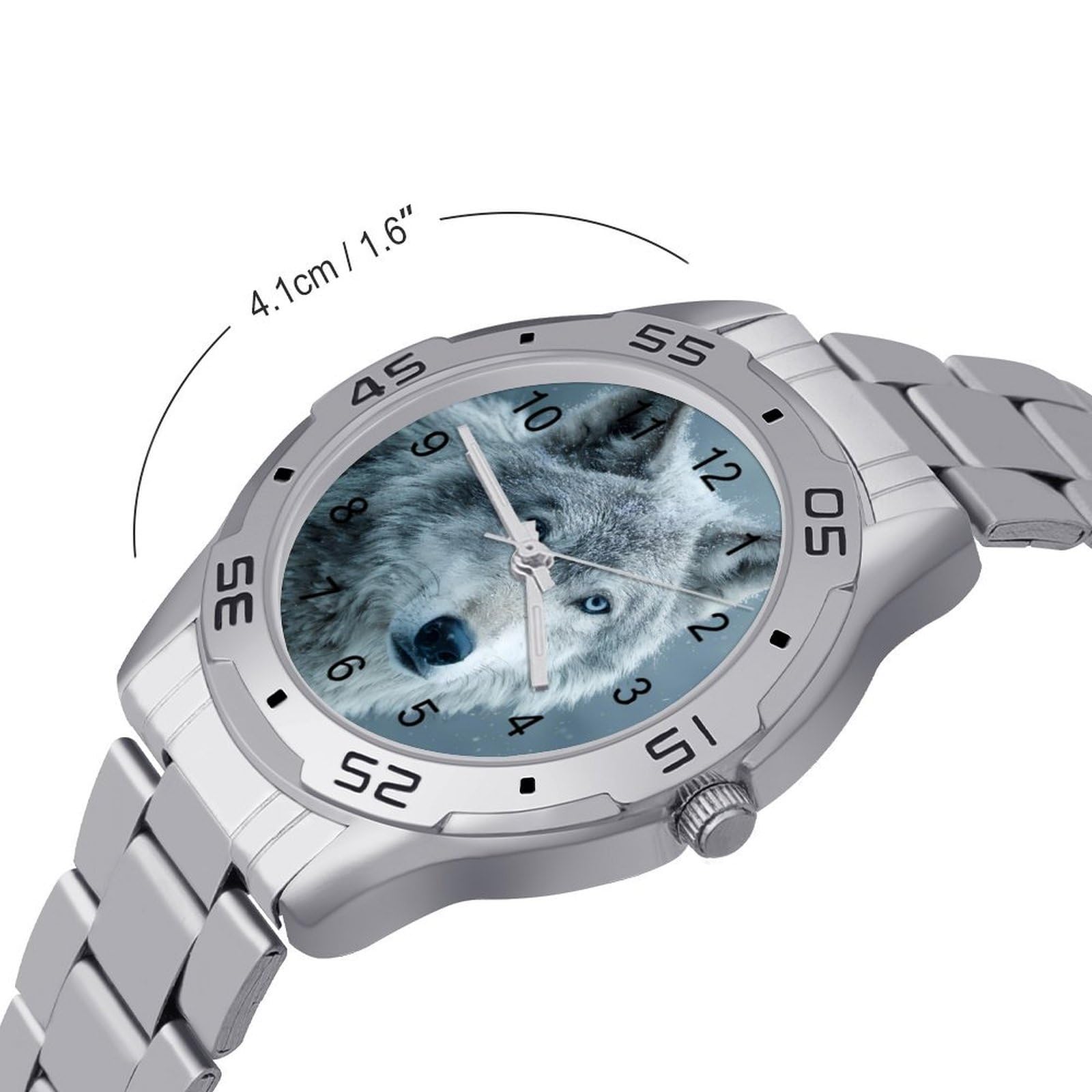 Grey Wolf Herren-Quarzuhr, trendige Edelstahl-Bänder, leicht lesbar, minimalistische Armbanduhren, Business Daily