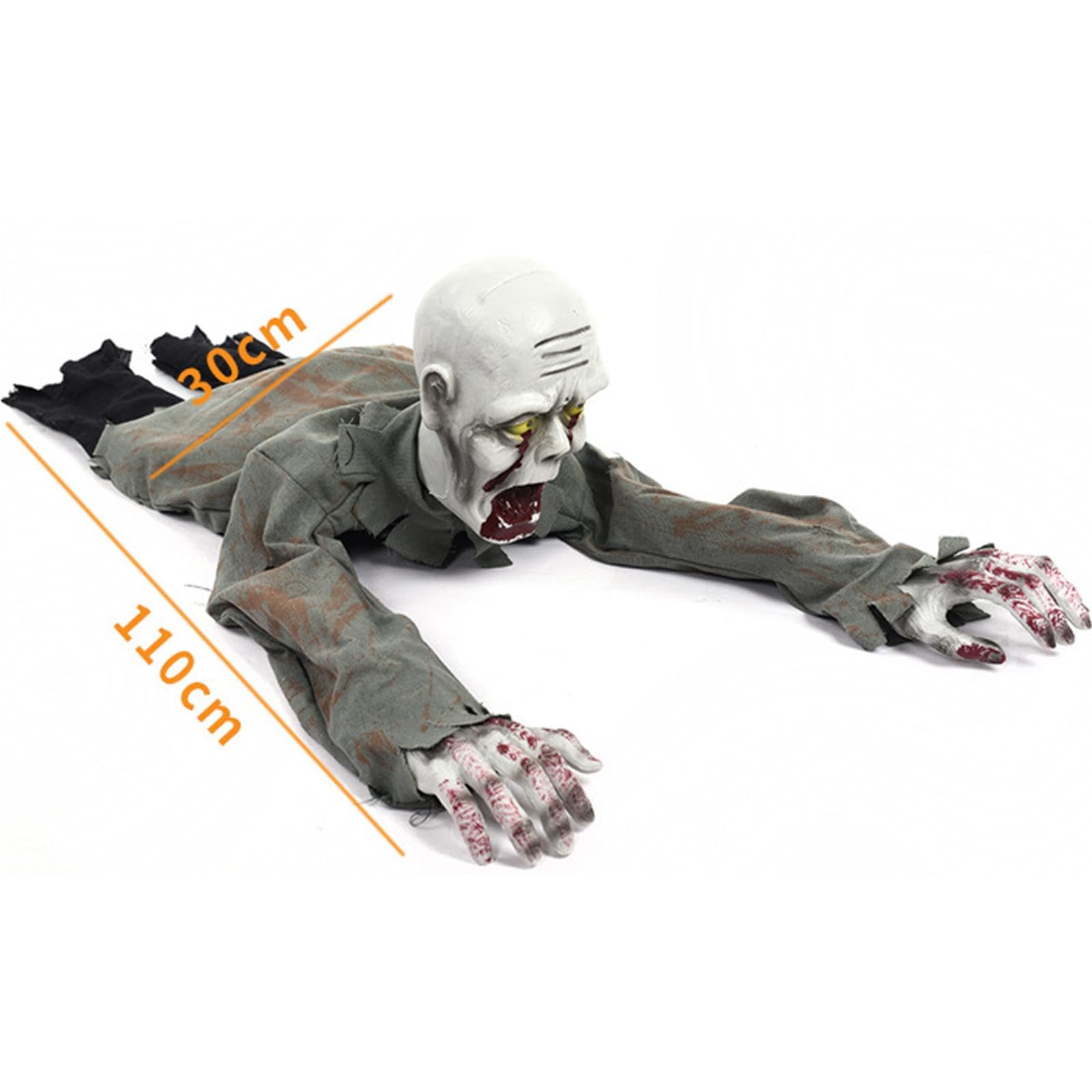 B Baosity Zombie Chauve et Rampant Effrayant d'halloween Animé