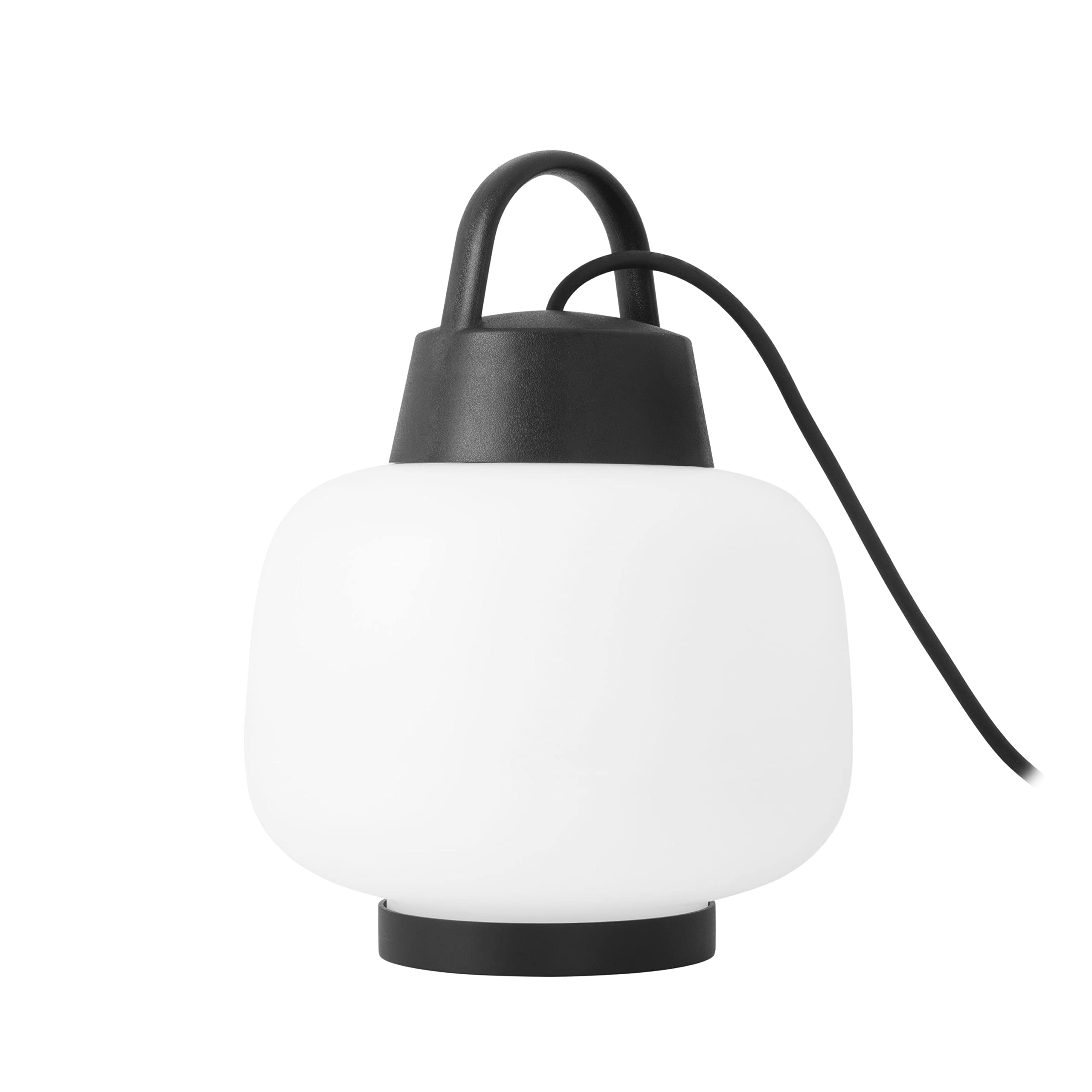 FORLIGHT Lamtam - Lámpara de Jardín Sobremesa E27, Asa para Colgar, IP44 Exterior, Negro, Iluminación Decorativa Resistente al Agua, Ideal para Terrazas y Patios
