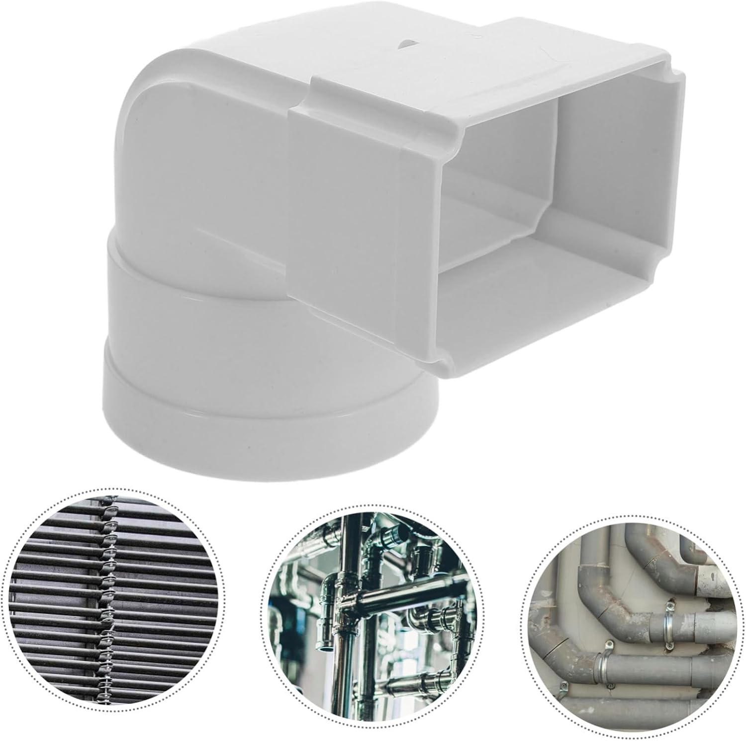 Rain Gutter Downspout Adapter Durable Plastic Connector for Drainage Easy to Install Design for Villa and Home Use