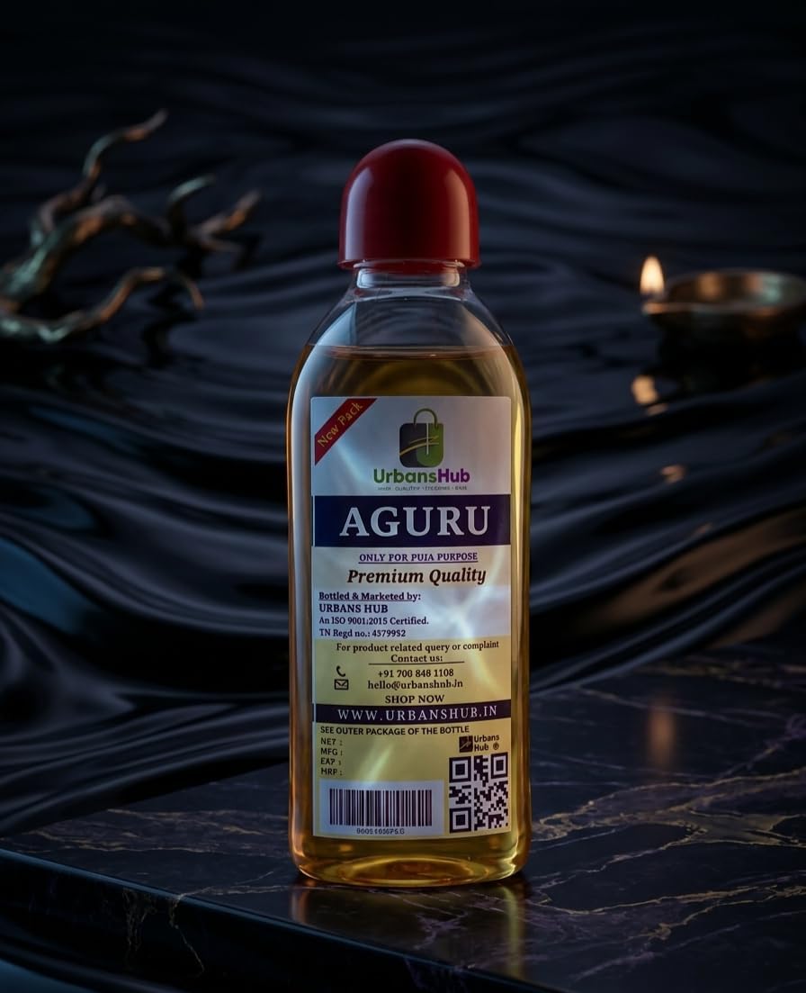 Pure Aguru,Scent for Puja (25ml) - Pack of 6