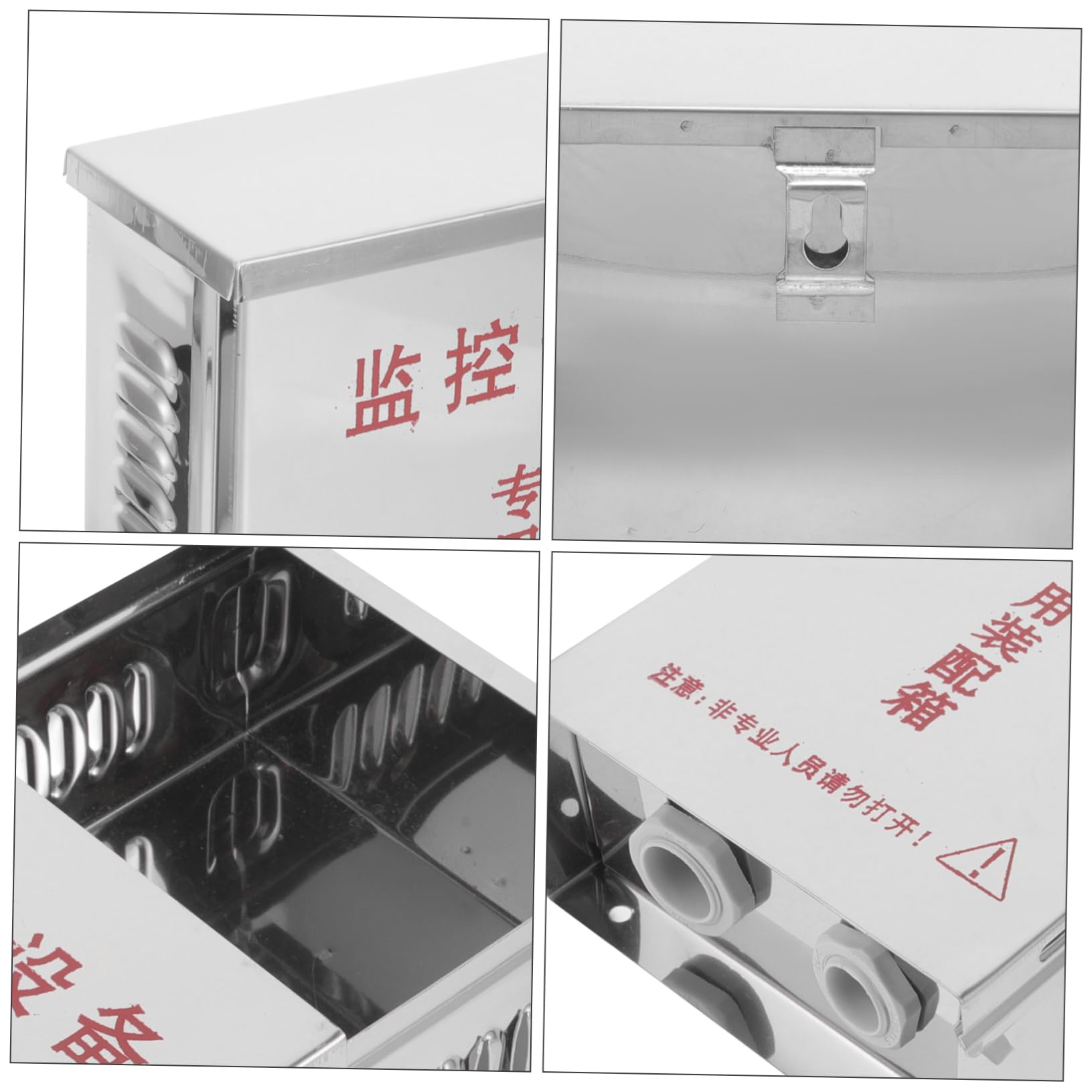 Boîte De 4 Pièces coffrets électriques étanches pouvoir mur boite de derivation disjoncteur boîtes anti-éclaboussures pour l'extérieur cas de jonction Silver