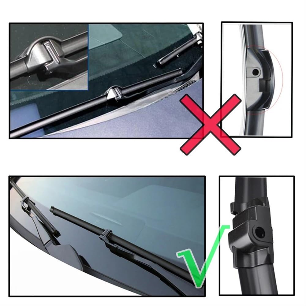 Spazzole tergicristallo Auto Compatibile con Benz per Classe C W204 2009 2010 2011 2012 Tergicristalli Anteriori Parabrezza Spazzole Tergicristallo