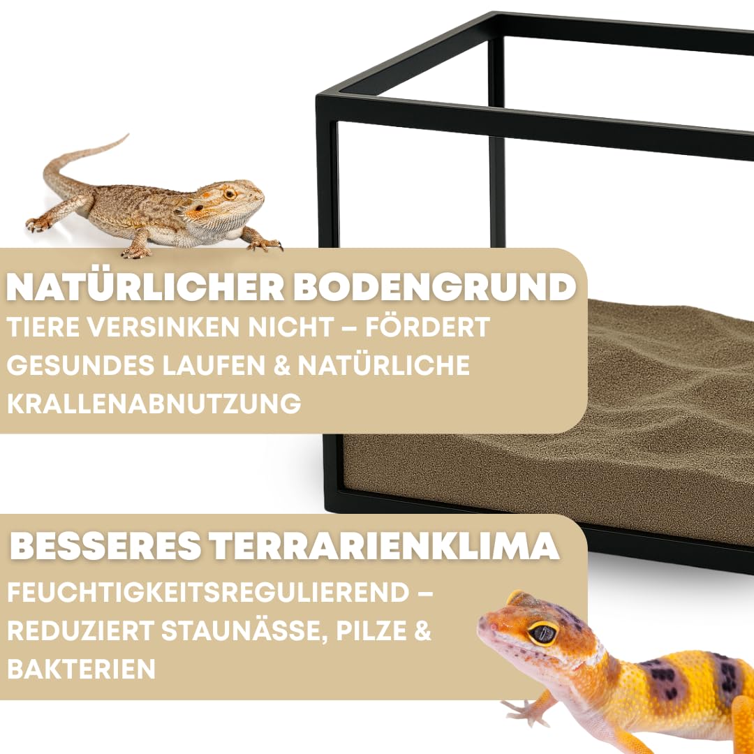 Terrariensand Fertigmix 25 kg Sand-Lehm Gemisch für Reptilien Wüstenbewohner Bodengrund Bartagamen Geckos
