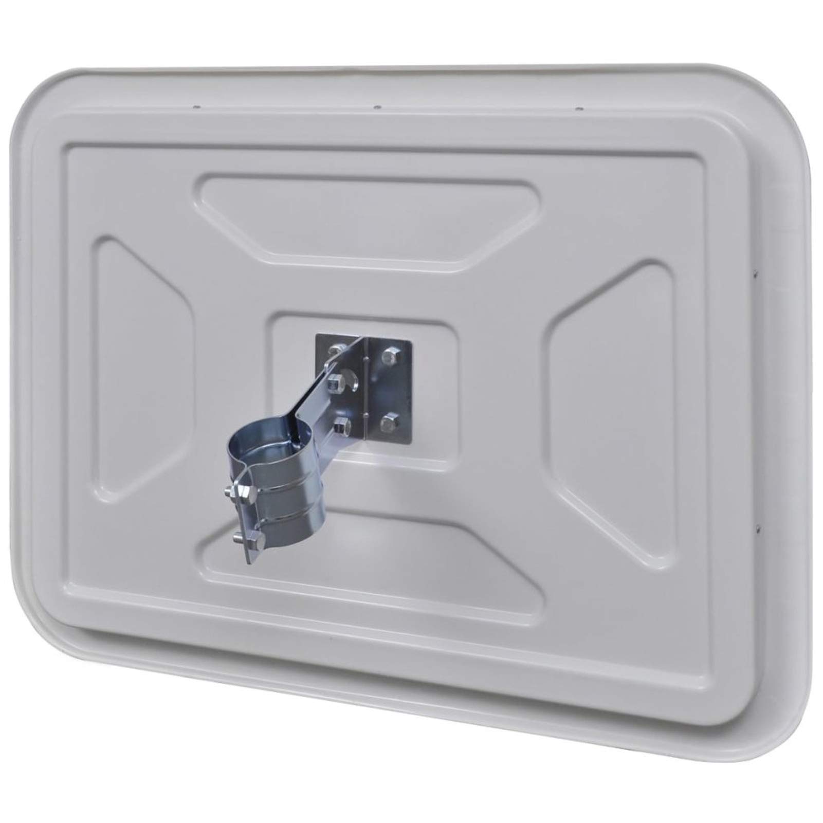 Espejo de tráfico Convexo Prueba de la Intemperie Espejo de Seguridad Espejo de vigilancia Espejo panoramico para garajes confusos, entradas a Patios Cuadrado 40×80 cm con reflectores