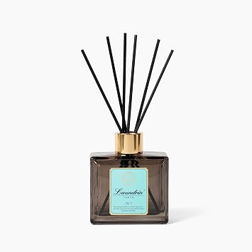 Laundrin Room Diffuser for Home - Scent Diffuser Room Freshener and Shelf Decor - Elegant Home Fragrance, Ideal Reed Diffusers for Office, and Living Area - 80ml, No. 7