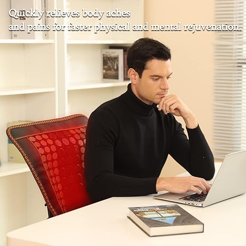 Miniatura 2 de Almohadilla térmica de infrarrojos lejanos, jade natural y 2 almohadillas térmicas de turmalina diferentes, almohadillas térmicas eléctricas para