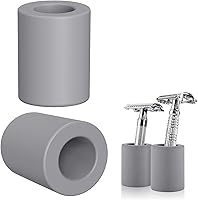 Vista 1 de Linkidea Merkur - Paquete de 2 soportes de afeitado de seguridad de 0.9 in de diámetro de apertura, para encimeras de baño, compatible con Vikings