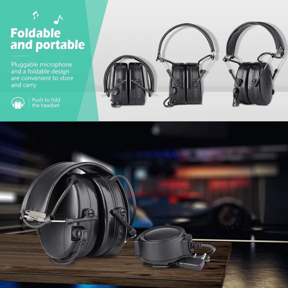 Auricolare PTT Con Microfono Nascosto E Tubo Audio Trasparente, Compatibile Con Kenwood, Baofeng, TYT E Radio A Due Vie