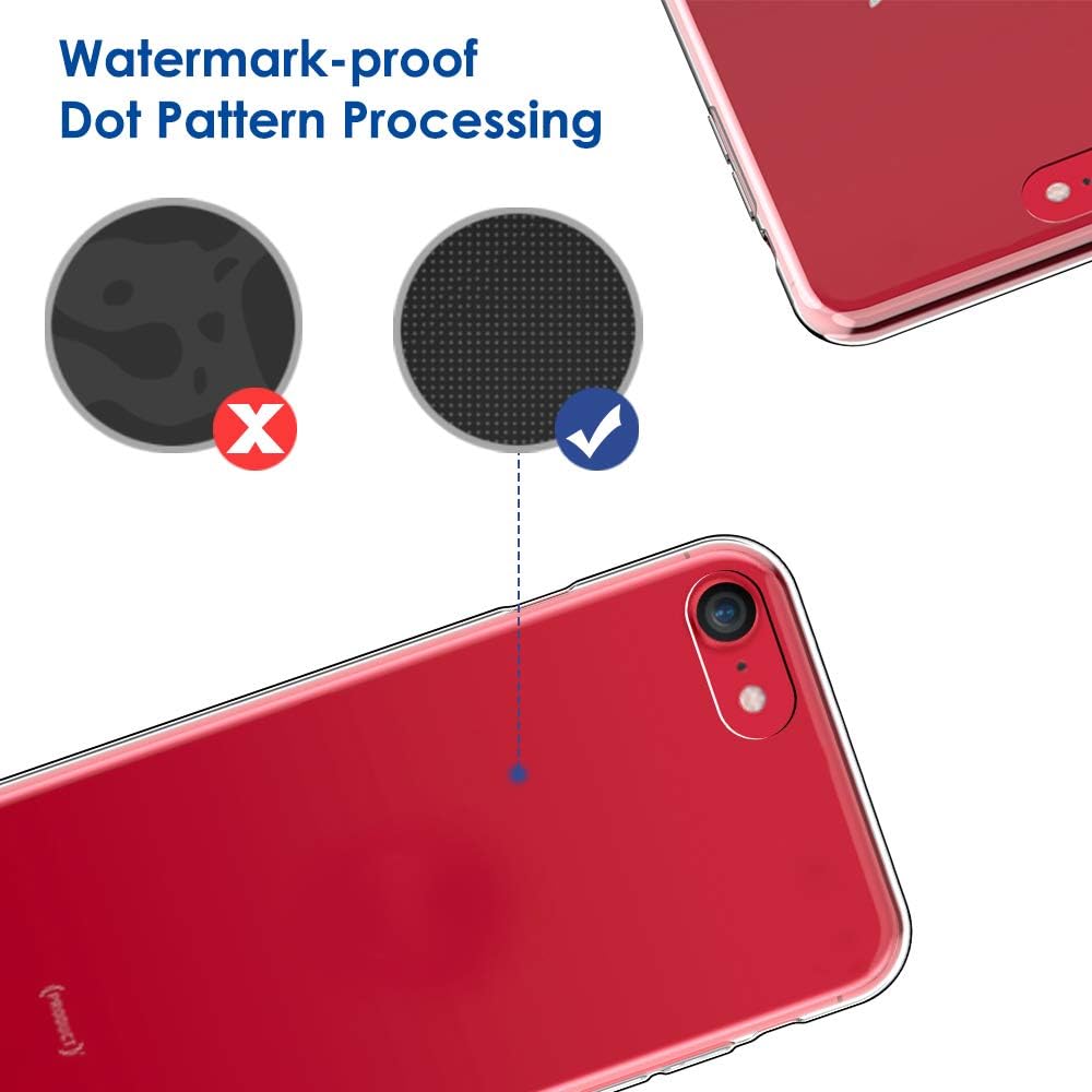 Simpeak Case Compatible with iPhone SE 2020, Soft TPU Transparent Protective Clear Case Replacement for iPhone 7/8