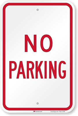 SmartSign - T1-1071-HI_12x18 No Parking Sign By | 12