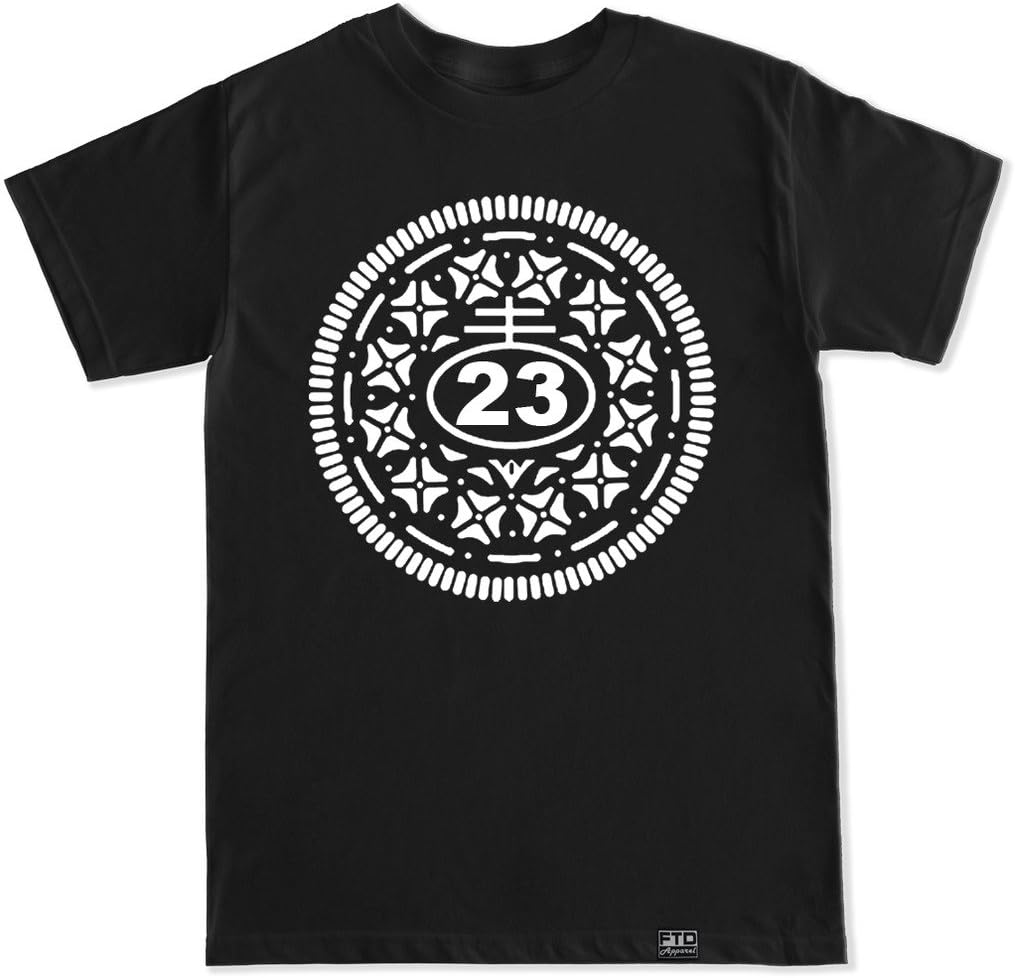 FTD Apparel Men's Oreo Retro 5 V Black T Shirt