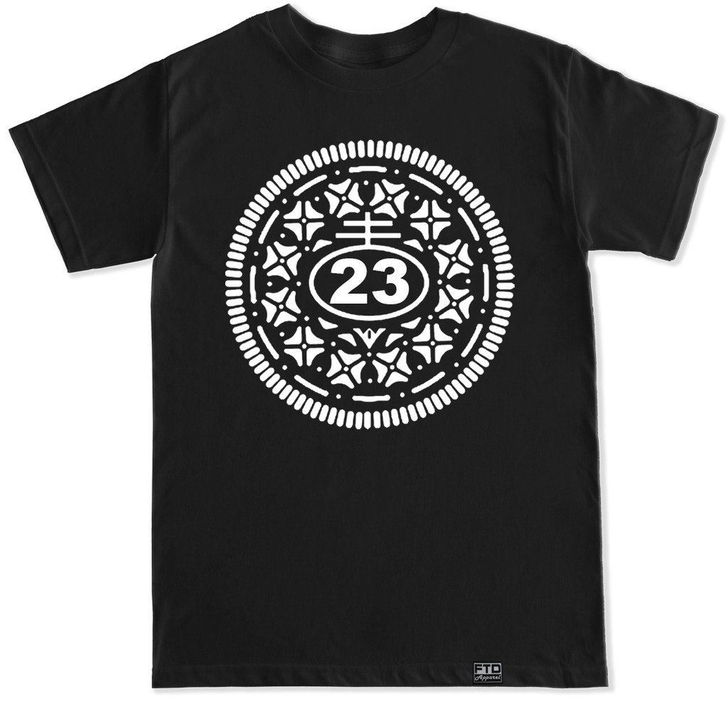 FTD Apparel Men's Oreo Retro 5 V Black T Shirt