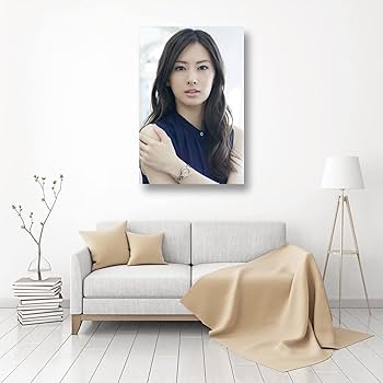 Amazon.co.jp: 北川景子写真ビキニ水着貧乳絵画ポスター