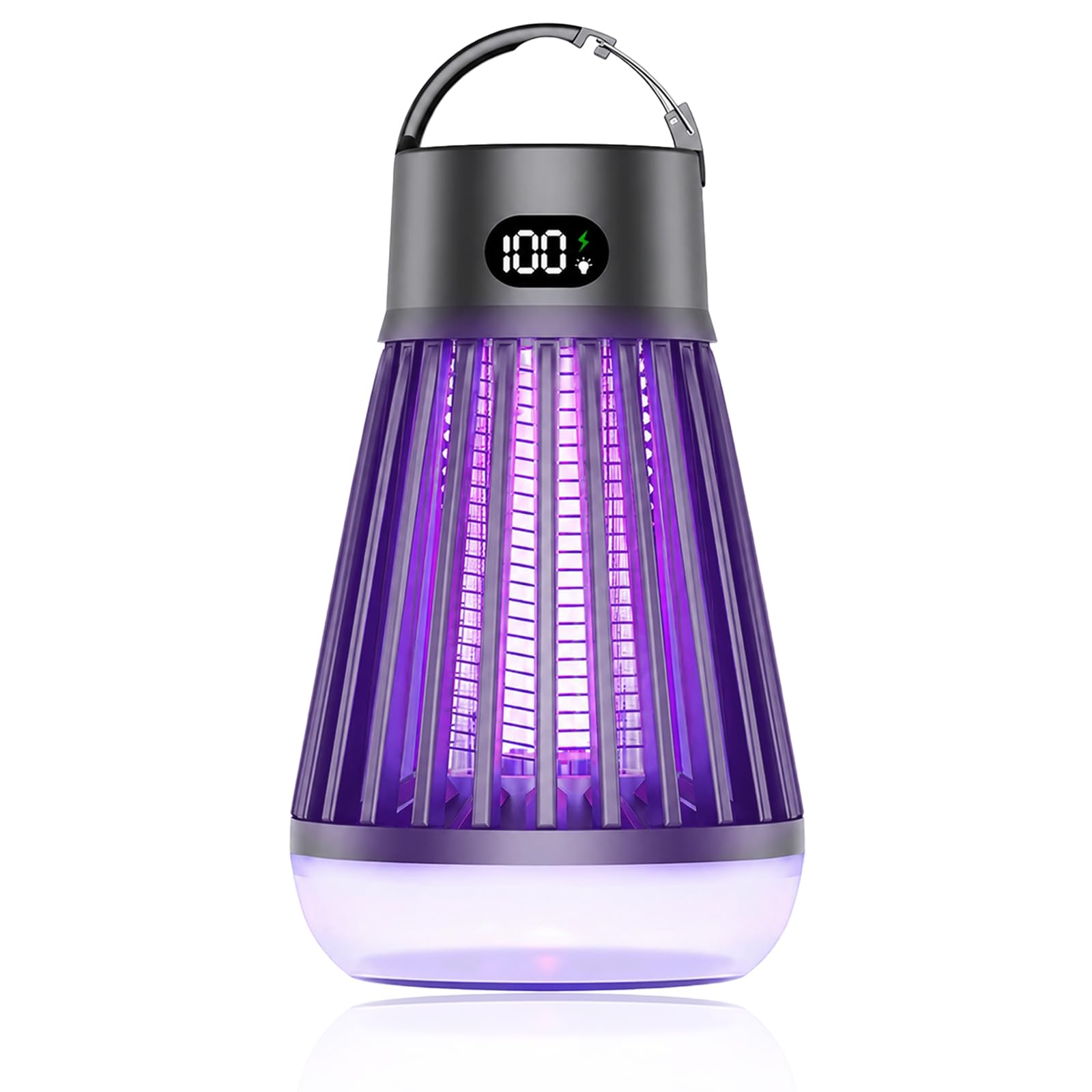 Insektenvernichter Elektrisch LED-Beleuchtung, 360° UV Mückenlampe Fliegenfalle,Mückenfalle USB für Innen Außen Outdoor IPX5 Anti Insektenlampe Camping, Schlafzimmer Küche Wohnmobil Balcony Garten