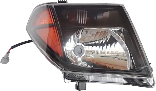 Miniatura 1 de CNCEST Faro delantero halógeno derecho para 2005 2006 2007 2008 Frontier, 2005 2006 2007 Pathfinder - Carcasa negra  Ajuste directo - Lado delantero