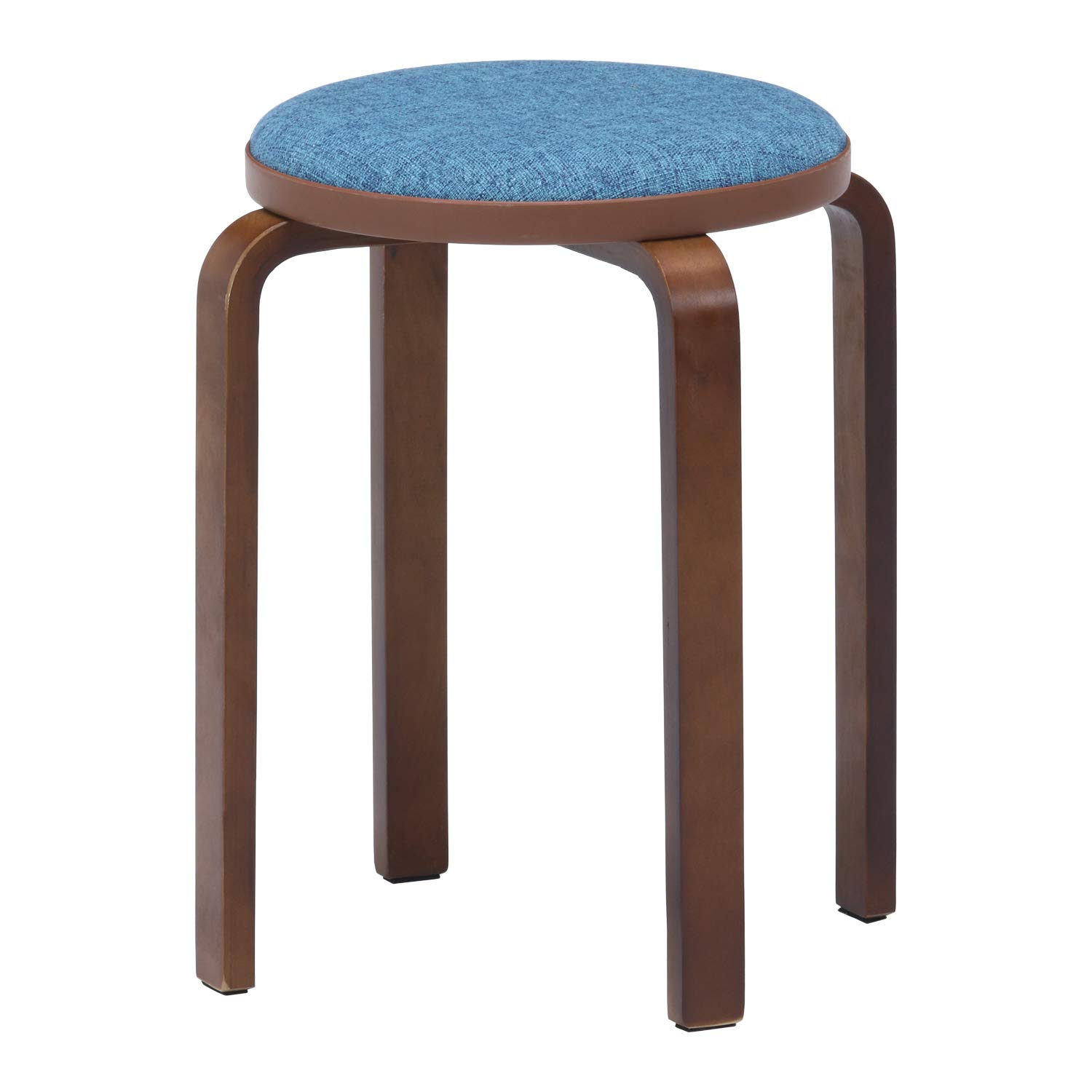 スタッキングスツール・ブルーファブリック・2脚セット・送料込み スタッキングスツール・ブルーファブリック・2脚セット・送料込み