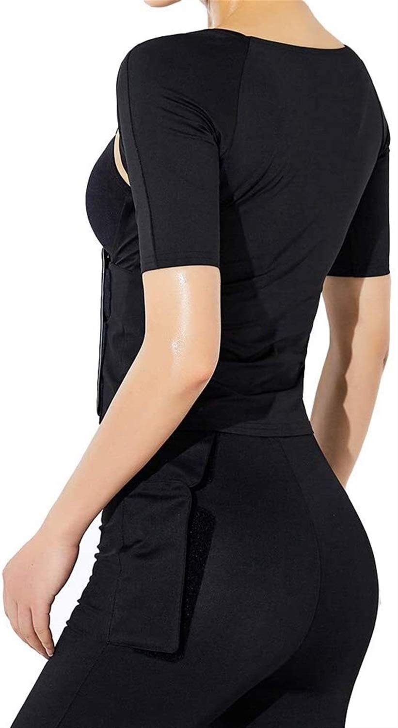 Trajes De Sauna Fitness Thermo Shapewear Tops De Entrenamiento De Alta Compresión Ropa Deportiva Body Para Bajar Peso Mujeres PVC Fitness Weight Loss Mangas Cortas/Largas Traje Sauna